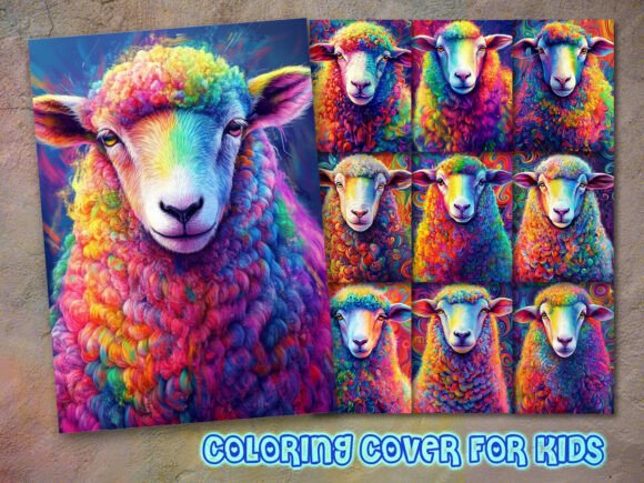 Download Sheep Coloring Book Cover Design - Sheep Collection