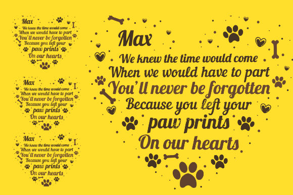 Download Pet Memorial Gift Card Graphic Design - Pet Collection