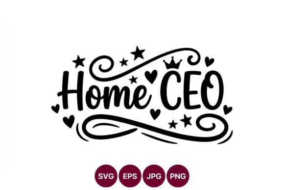Download Home CEO Lettering Black Hearts Stars - Ceo Collection