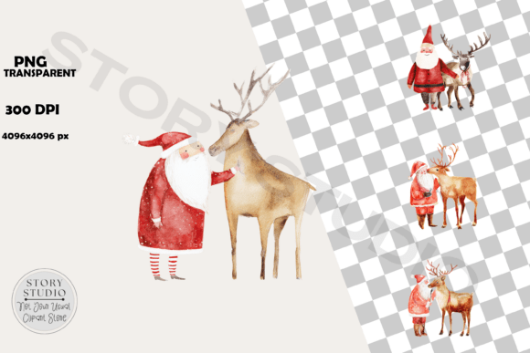 Download Cute Christmas Santa Reindeer Clipart - Reindeer clipart Collection