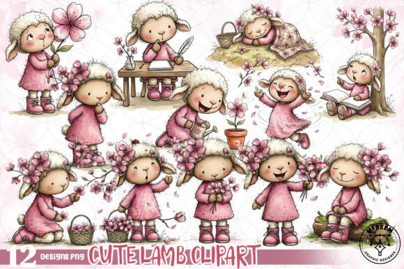 Download Cute Lamb Clipart PNG - Premium Resources