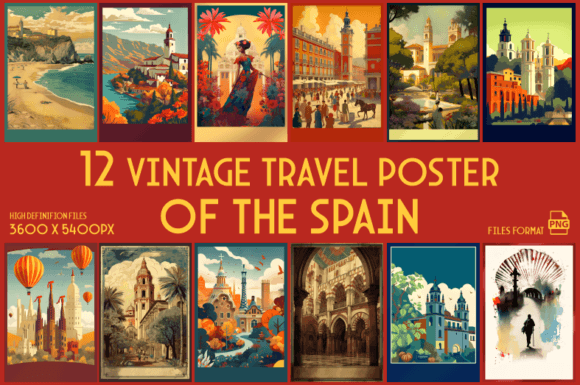Download Vintage Travel Posters of the Spain - Premium Resources