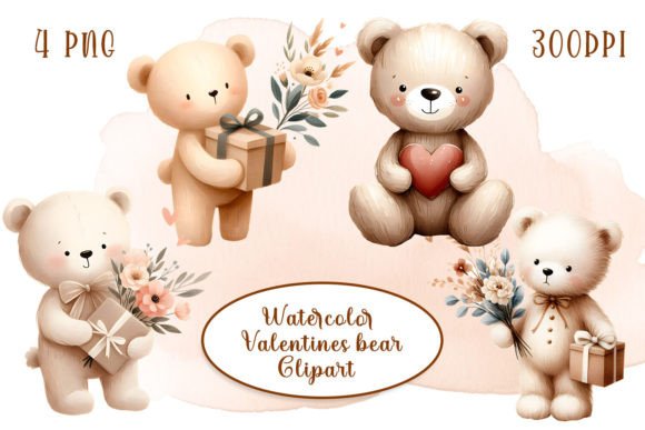 Download Watercolor Cute Baby Bear Clipart - Premium Resources