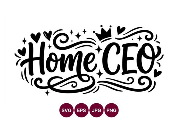 Download Home CEO Crown Hearts Hand Lettering - Ceo Collection