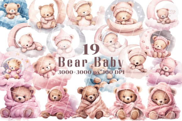Download Baby Bear Clipart, Watercolor Teddy Bear - Baby bear clipart Collection