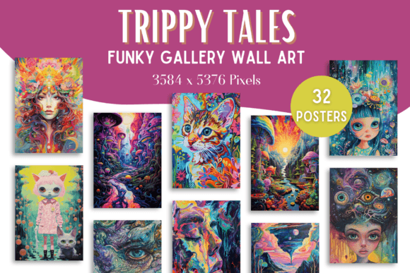Download Trippy Funky Gallery Wall Art Posters - Posters Collection